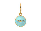 Endless Jewelry Light Blue Endless Coin Light Blue Enamel Gold-Tone Finish