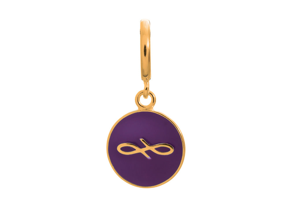 Endless Jewelry Violet Endless Coin Violet Enamel Gold-Tone Finish