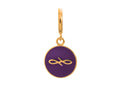 Endless Jewelry Violet Endless Coin Violet Enamel Gold-Tone Finish