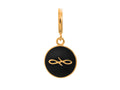 Endless Jewelry Black Endless Coin Black Enamel Gold-Tone Finish