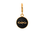 Endless Jewelry Black Endless Coin Black Enamel Gold-Tone Finish