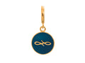 Endless Jewelry Navy Endless Coin Navy Enamel Gold-Tone Finish