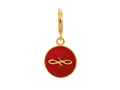 Endless Jewelry Red Endless Coin Red Enamel Gold-Tone Finish
