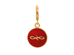 Endless Jewelry Red Endless Coin Red Enamel Gold-Tone Finish