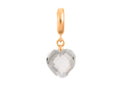 Endless Jewelry Clear Heart Cut Drop Clear Crystal Gold-Tone Finish