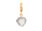 Endless Jewelry Clear Heart Cut Drop Clear Crystal Gold-Tone Finish