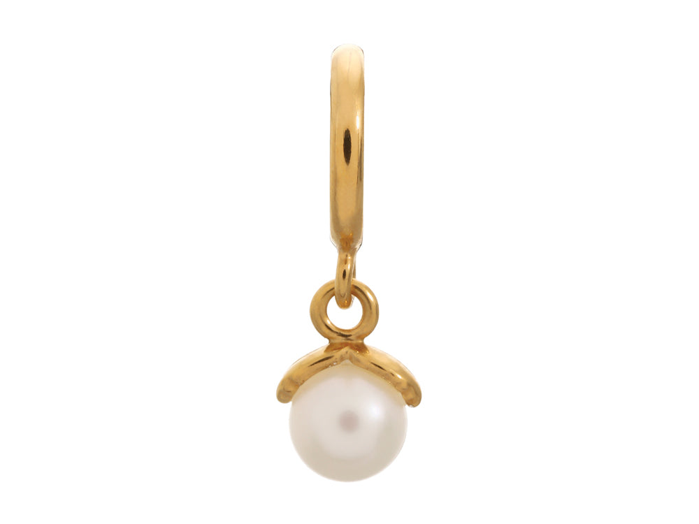 Endless Jewelry White Apple Pearl White Pearl Gold-Tone Finish