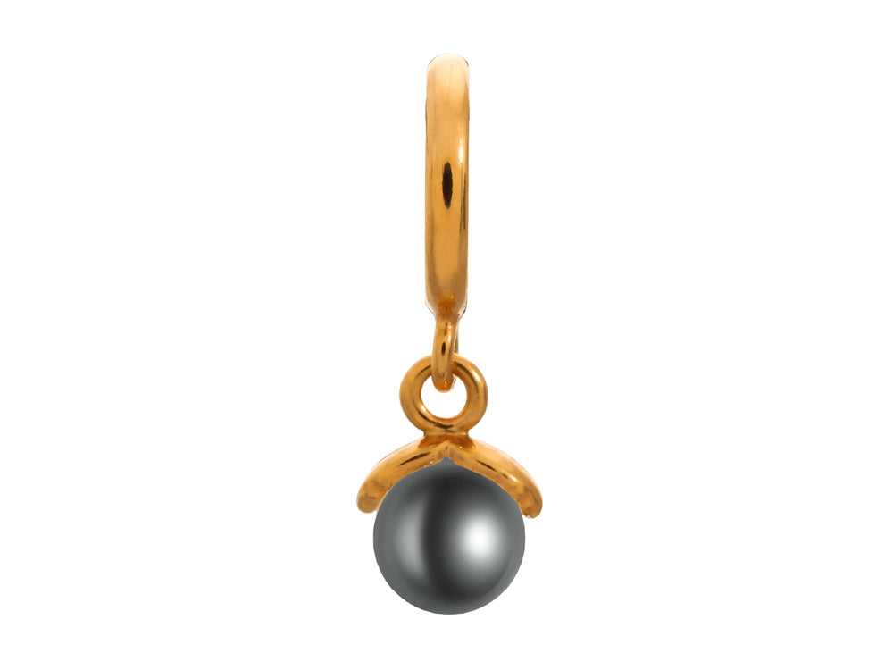 Endless Jewelry Black Apple Pearl Black Pearl Gold-Tone Finish