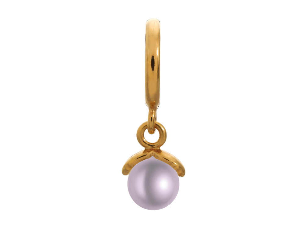 Endless Jewelry Purple Apple Pearl Purple Pearl Gold-Tone Finish