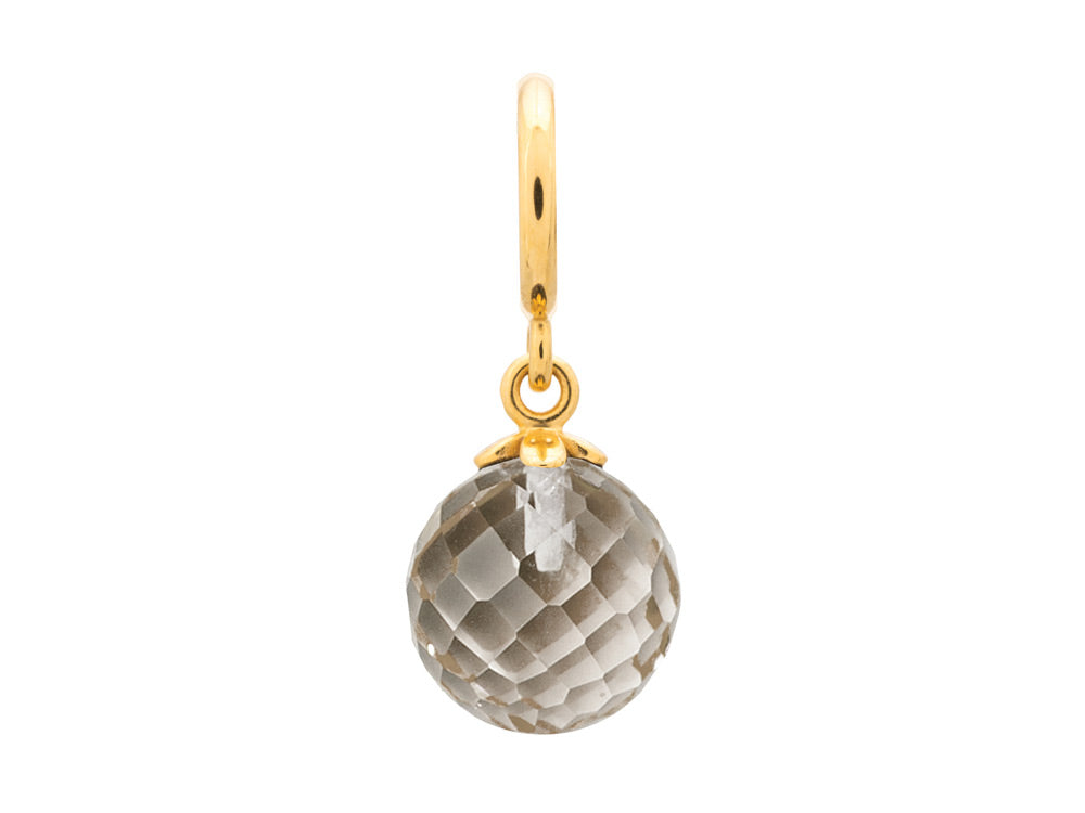 Endless Jewelry Smokey Love Drop Smokey Crystal Gold-Tone Finish