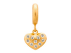 Endless Jewelry White Million Heart Drop White Cubic Zirconia Gold-Tone Finish