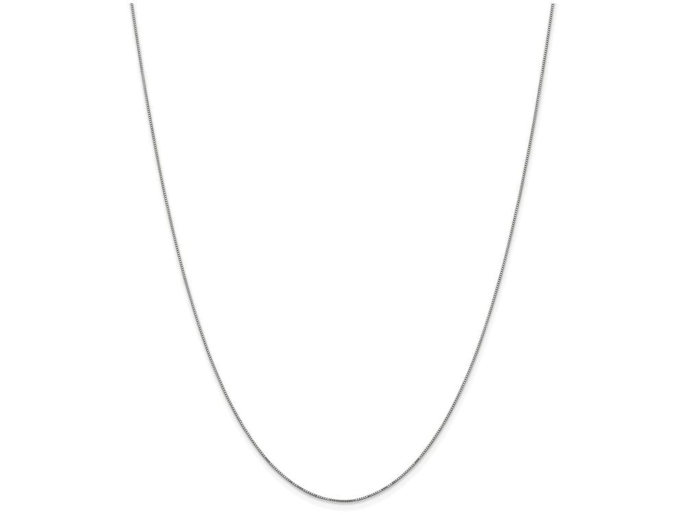 FJC Finejewelers 16 Inch 14k Carded White Gold .5mm Box Chain Necklace