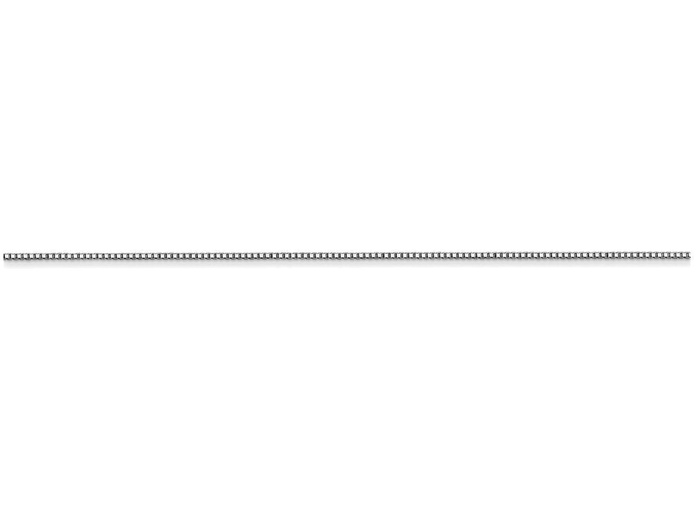 FJC Finejewelers 18 Inch 14k Carded White Gold .5mm Box Chain Necklace