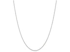 FJC Finejewelers 18 Inch 14k Carded White Gold .5mm Box Chain Necklace
