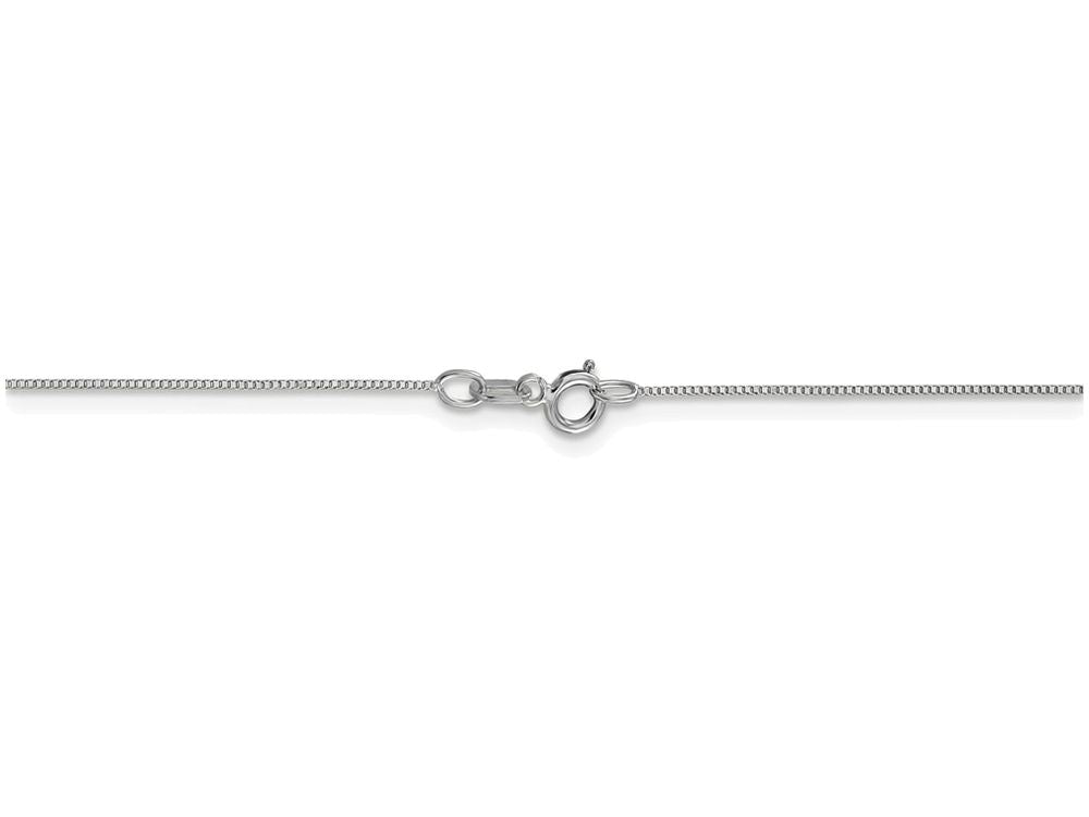 FJC Finejewelers 24 Inch 14k Carded White Gold .5mm Box Chain Necklace