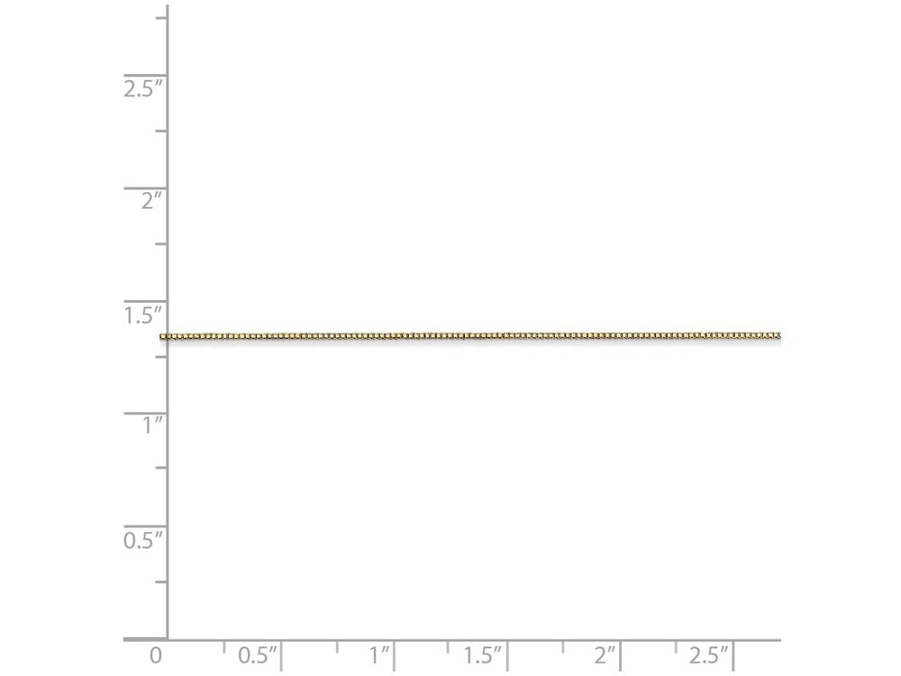 FJC Finejewelers 16 Inch 14k Yellow Gold Carded .5mm Box Chain Necklace