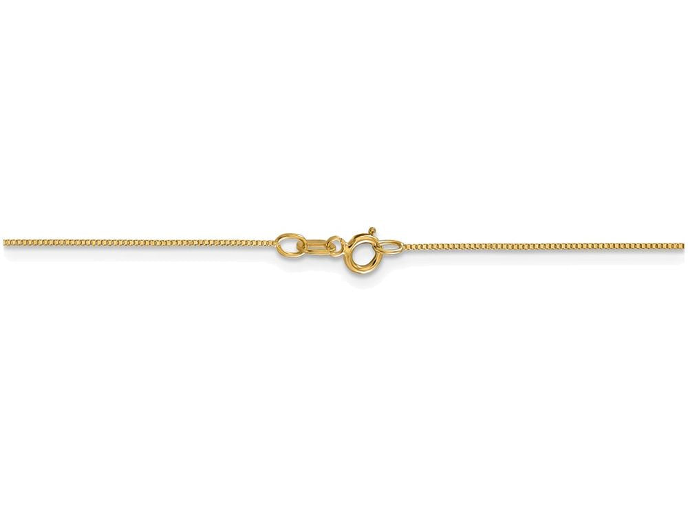 FJC Finejewelers 18 Inch 14k Yellow Gold Carded .5mm Box Chain Necklace