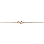FJC Finejewelers 14k Rose Gold .5 Mm Cable Rope Chain (carded)