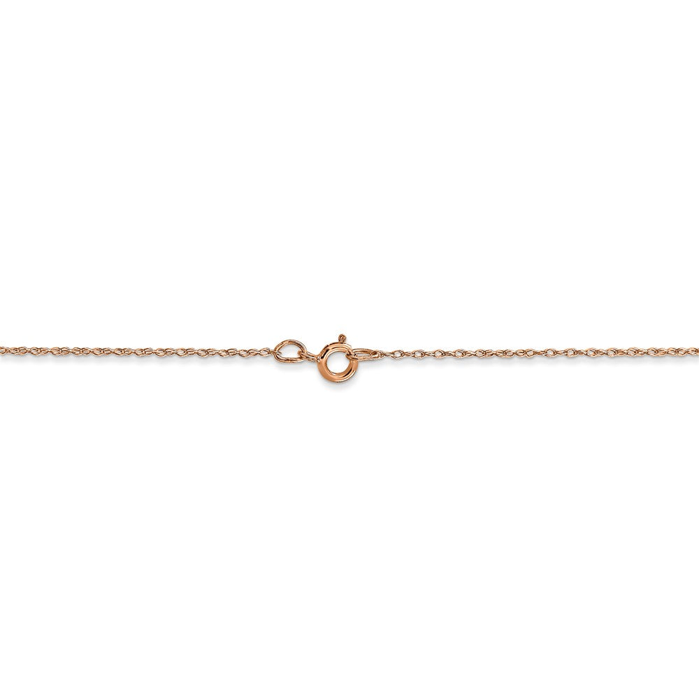 FJC Finejewelers 14k Rose Gold .5 Mm Cable Rope Chain (carded)