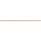 FJC Finejewelers 14k Rose Gold .5 Mm Cable Rope Chain (carded)