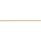 FJC Finejewelers 14 kt Yellow Gold .5 Mm Cable Rope Chain (carded)