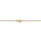 FJC Finejewelers 14 kt Yellow Gold .5 Mm Cable Rope Chain (carded)