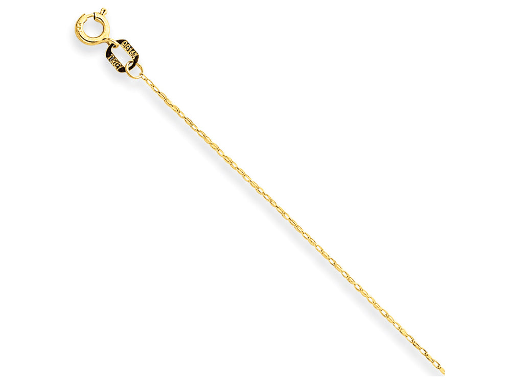 FJC Finejewelers 18 Inch 14k Yellow Gold Cable Rope Chain Necklace (carded)