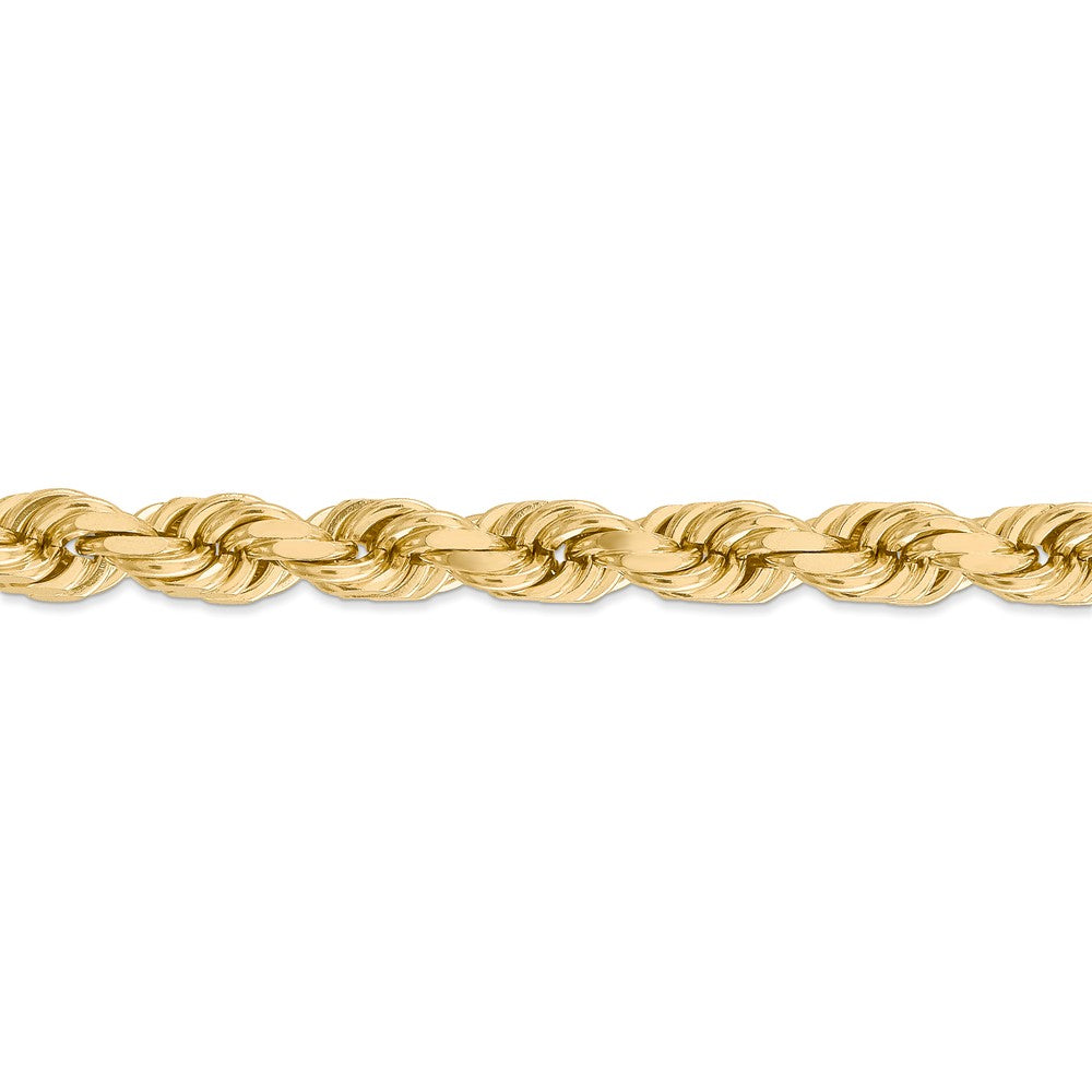 FJC Finejewelers 9 Inch 14k 8mm bright-cut Rope Chain Ankle Bracelet (Smaller Ankles)