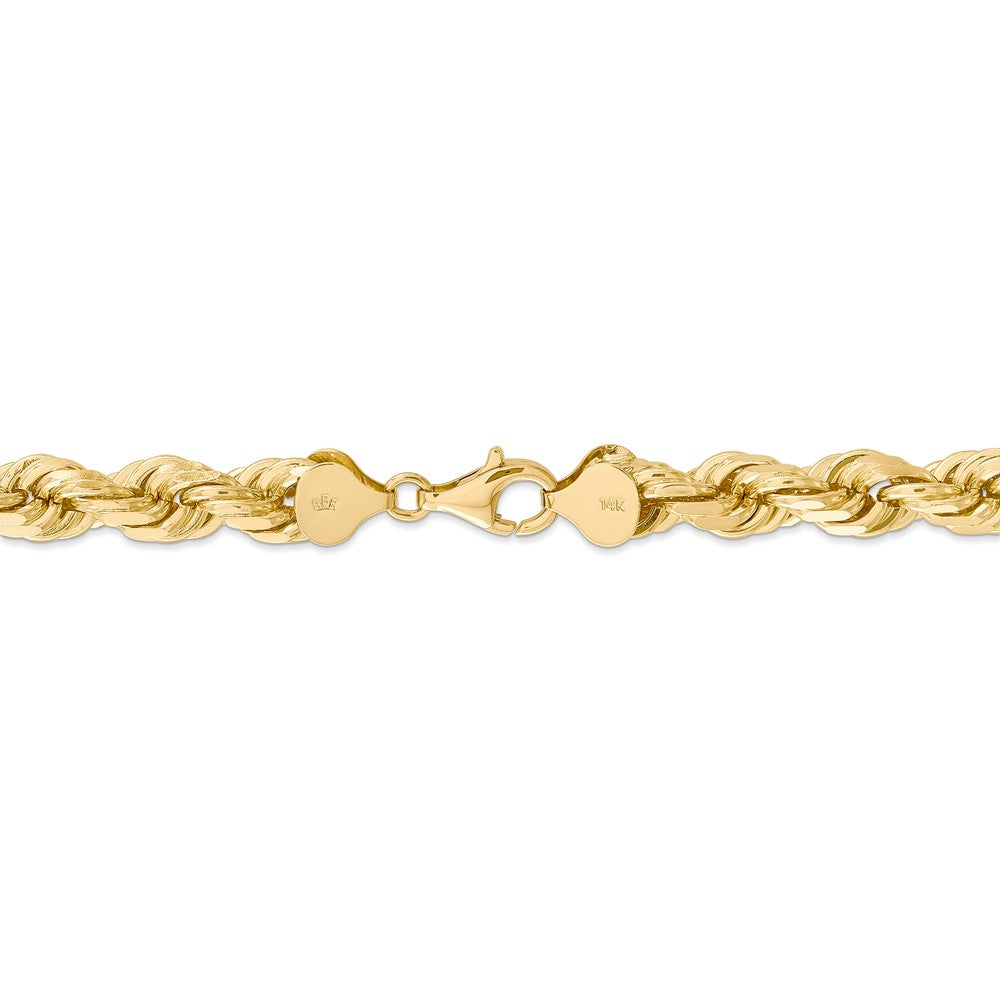 FJC Finejewelers 9 Inch 14k 8mm bright-cut Rope Chain Ankle Bracelet (Smaller Ankles)