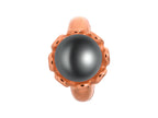 Endless Jewelry Black Pearl Flower Black Pearl Rose Gold-Tone Finish