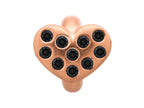 Endless Jewelry Black Heart Of Love Black Cubic Zirconia Rose Gold-Tone Finish
