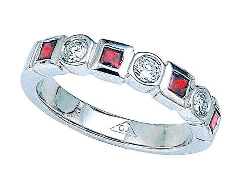 Finejewelers Genuine Ruby Band