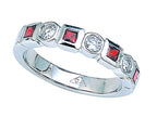 Finejewelers Genuine Ruby Band