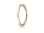 Benchmark® 2mm High Polished Carved Design Wedding Band Ring