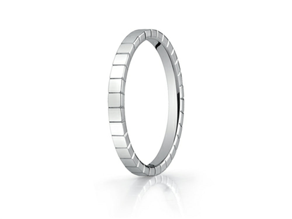 Benchmark® 2mm High Polished Carved Design Wedding Band Ring
