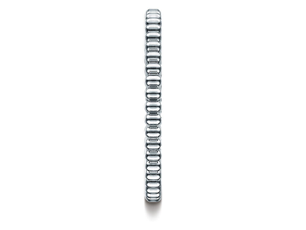 Benchmark® 14k Gold 2mm Gear Cut Design Wedding Band Ring