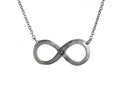 Finejewelers 925 Sterling Silver Satin Infiniti Pendant Necklace on 18 Inch Chain
