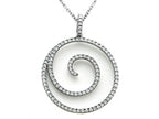 Karina B™ Diamond Fashion Wave Pendant Necklace