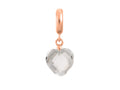 Endless Jewelry Clear Heart Cut Drop Clear Crystal Rose Gold-Tone Finish