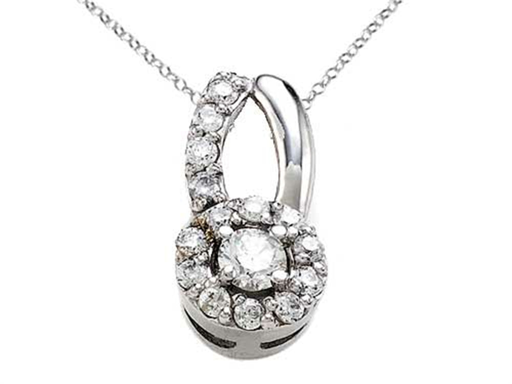 Finejewelers Round Diamonds Pendant Necklace