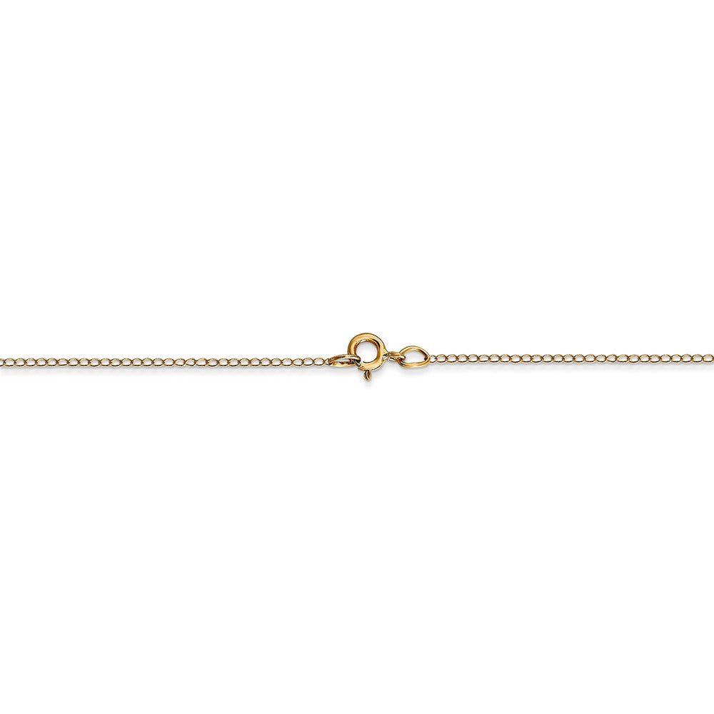 FJC Finejewelers 18 Inch 14k Yellow Gold Carded Curb Chain Necklace
