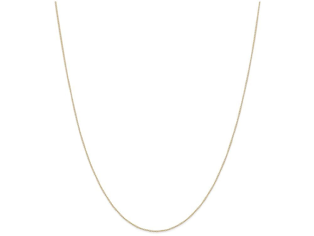 FJC Finejewelers 24 Inch 14k Yellow Gold Carded Curb Chain Necklace