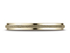 Benchmark® 14k Gold 2mm High Polished Milgrain Center Design Wedding Band Ring