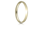 Benchmark® 14k Gold 2mm High Polished Milgrain Center Design Wedding Band Ring