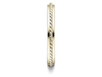 Benchmark® 14k Gold 2mm High Polished Rope Center Design Wedding Band Ring