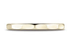 Benchmark® 14k Gold 2mm High Polished Faceted Design Wedding Band Ring