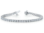 Finejewelers 14k White Gold Round Diamonds Tennis Bracelet 3 cttw (7 inches) IGI Certified