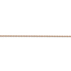 FJC Finejewelers 14k Rose Gold .7 Mm Carded Cable Rope Chain