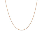 FJC Finejewelers 14k Rose Gold .7 Mm Carded Cable Rope Chain