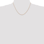 FJC Finejewelers 14k Rose Gold .7 Mm Carded Cable Rope Chain